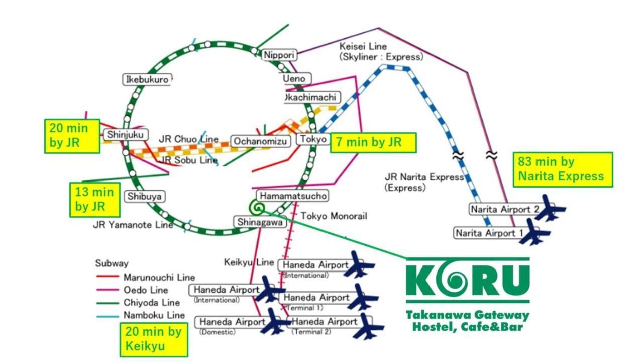 Koru Takanawa Gateway Hostel, Cafe&bar *