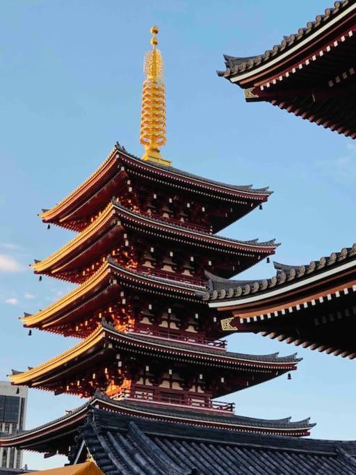 Apartment 浅草寺3分 浅草駅6分 開放畳寝室 2-6人 スカイツリービュー 駅近 成田空港直通&羽田空港直通 Tokyo
