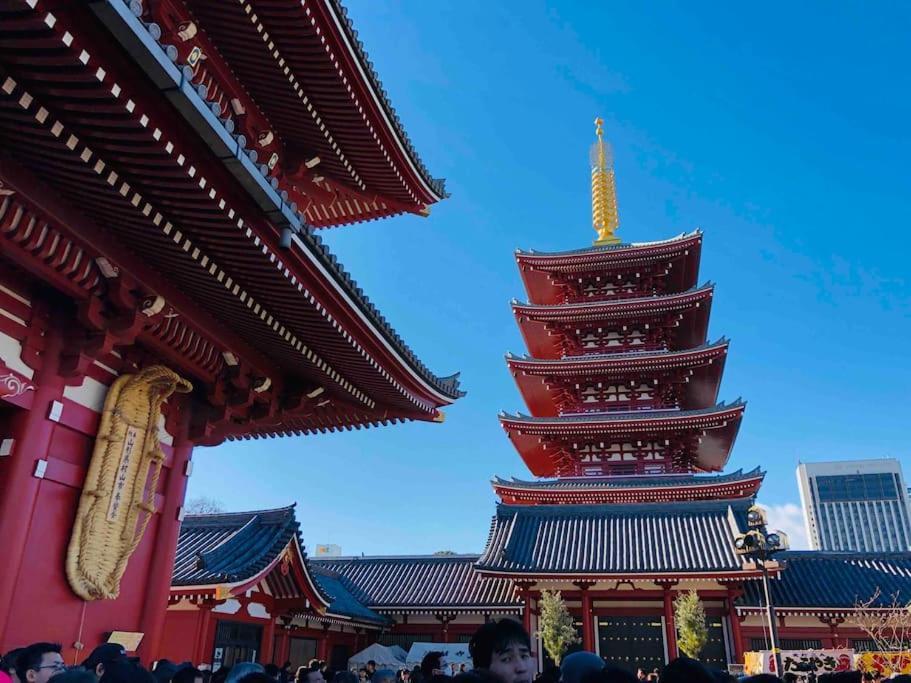 浅草寺3分 浅草駅6分 開放畳寝室 2-6人 スカイツリービュー 駅近 成田空港直通&羽田空港直通 Apartment *