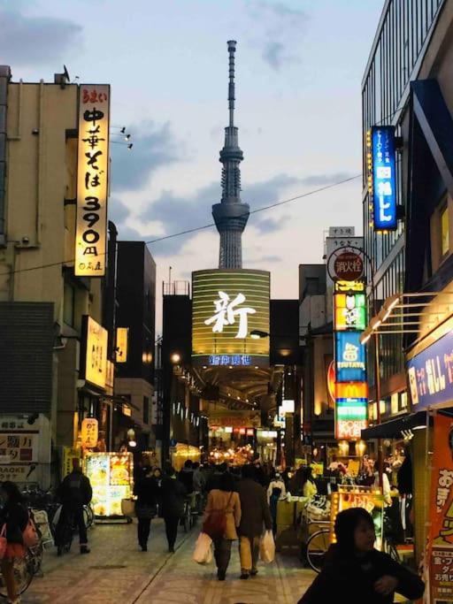 Apartment 浅草寺3分 浅草駅6分 開放畳寝室 2-6人 スカイツリービュー 駅近 成田空港直通&羽田空港直通