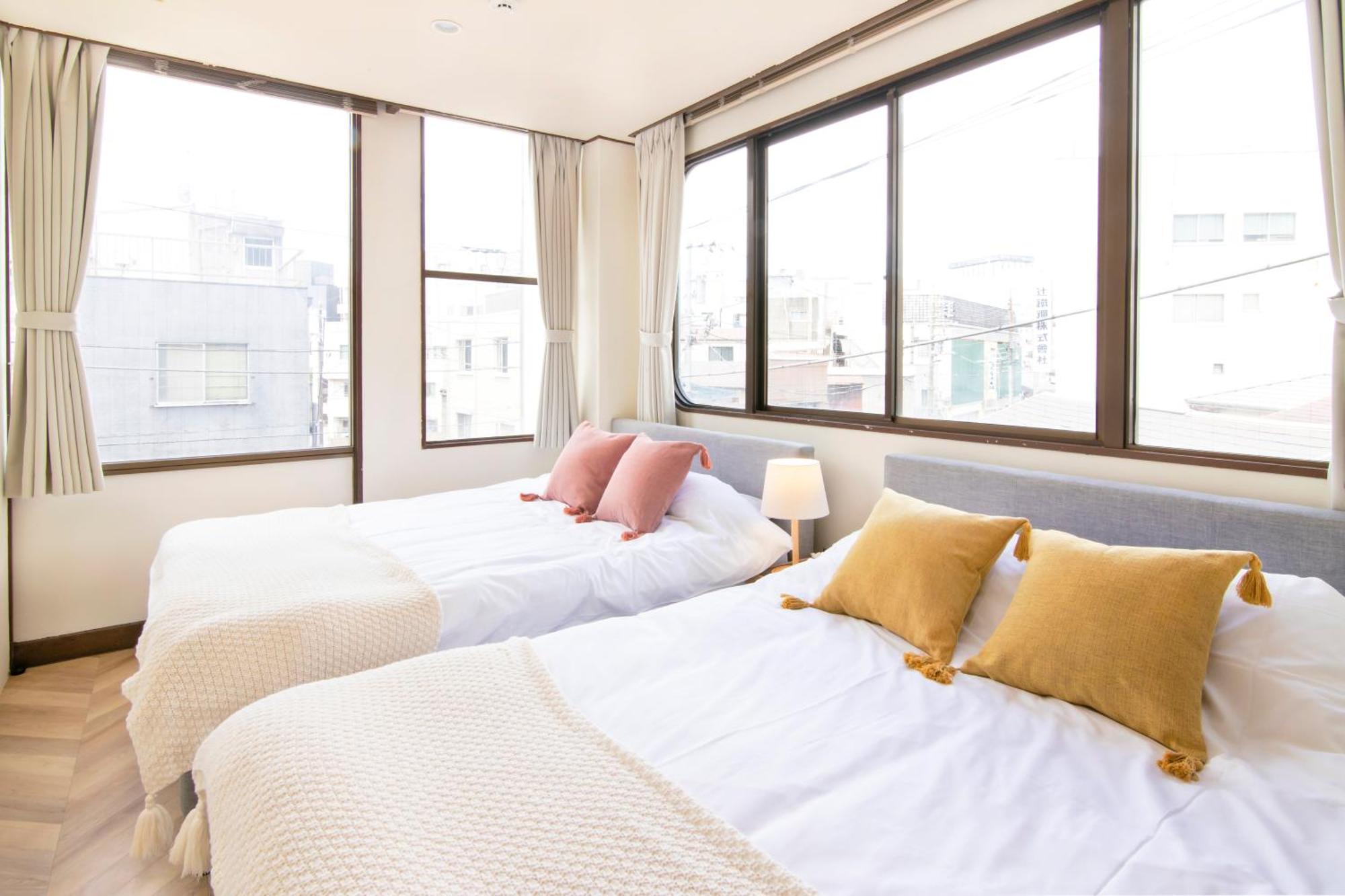Apartment Meee Asakusa3f4f 浅草徒歩3分 140平米max22名 無料駐車場 屋上絶景 渋谷直通 *