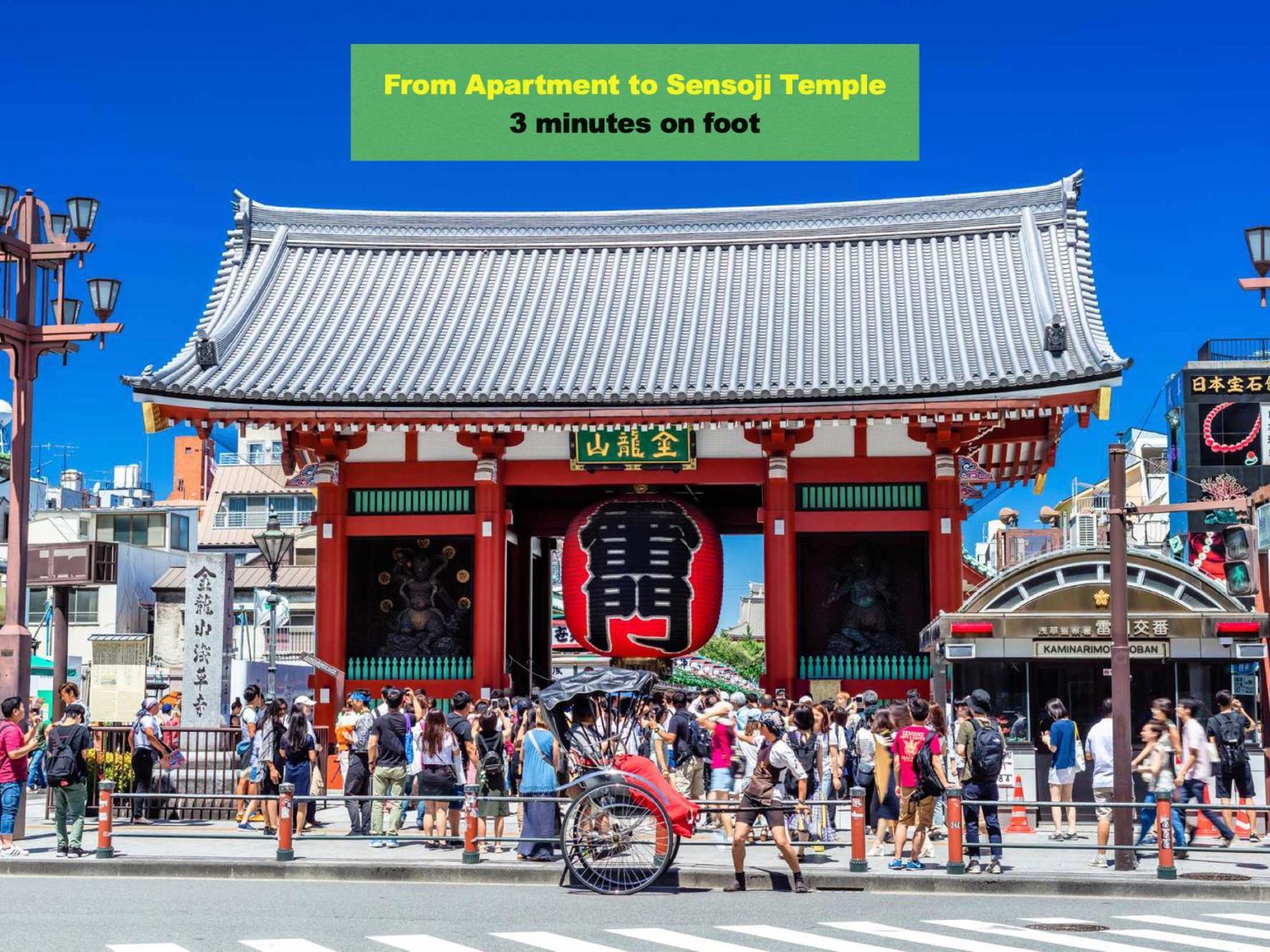Asakusa Tatami Retreat: Convenient Metro Access Apartment