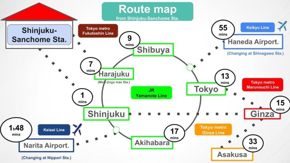 #6 Stylish With Beautiful Night View A Stop To Shinjuku Station