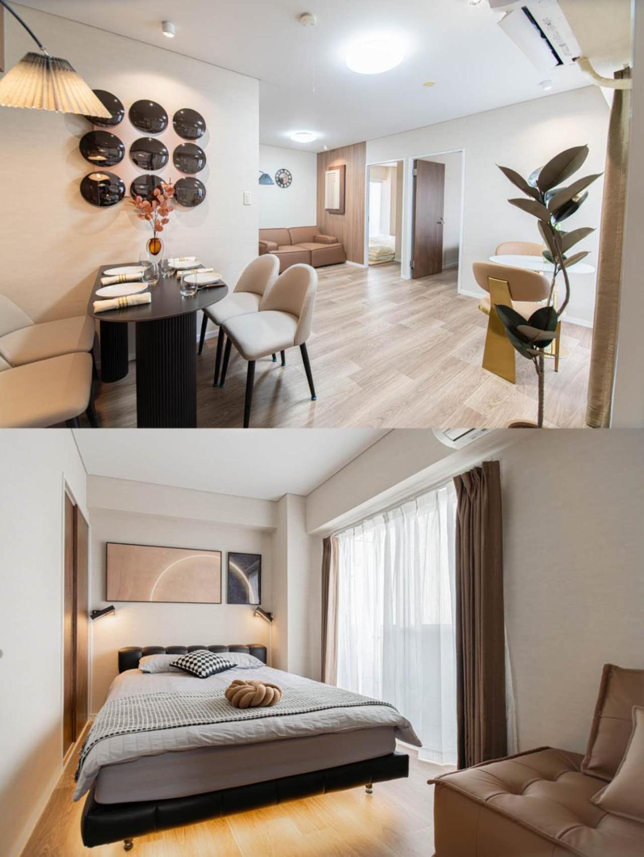 Apartment Z7全新装修套房3室2厅 新宿2站4分钟,max 8p-spacious,3rooms Near Shinjuku
