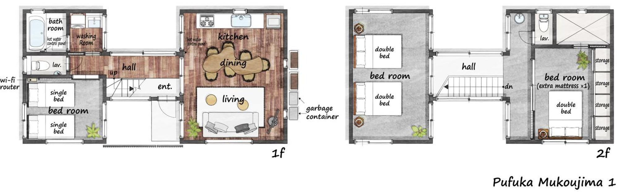 Apartment Pufuka Mukojima 1 *