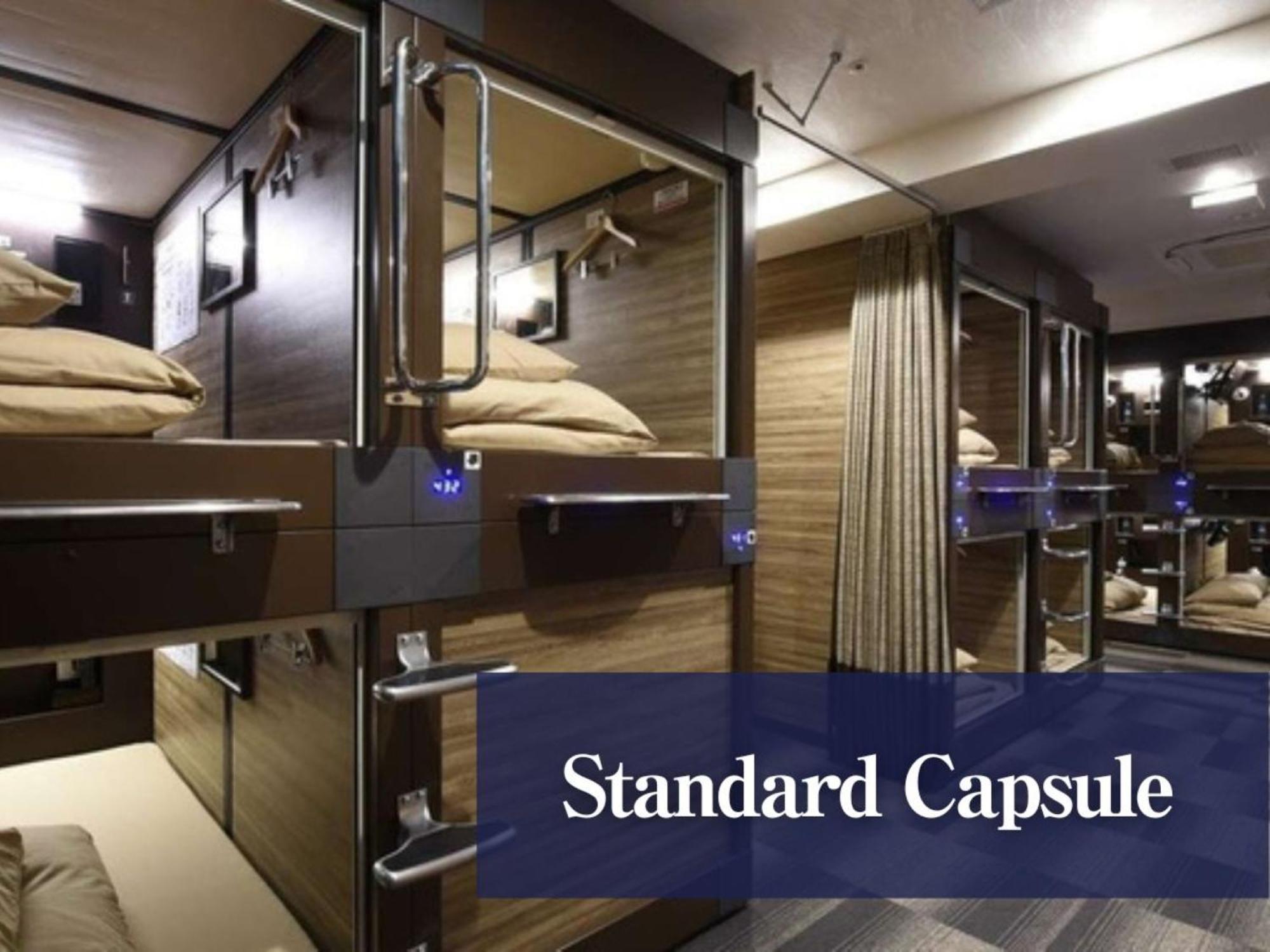 Capsule hotel Anshin Oyado Shinbashi Ekimaeten Tokyo