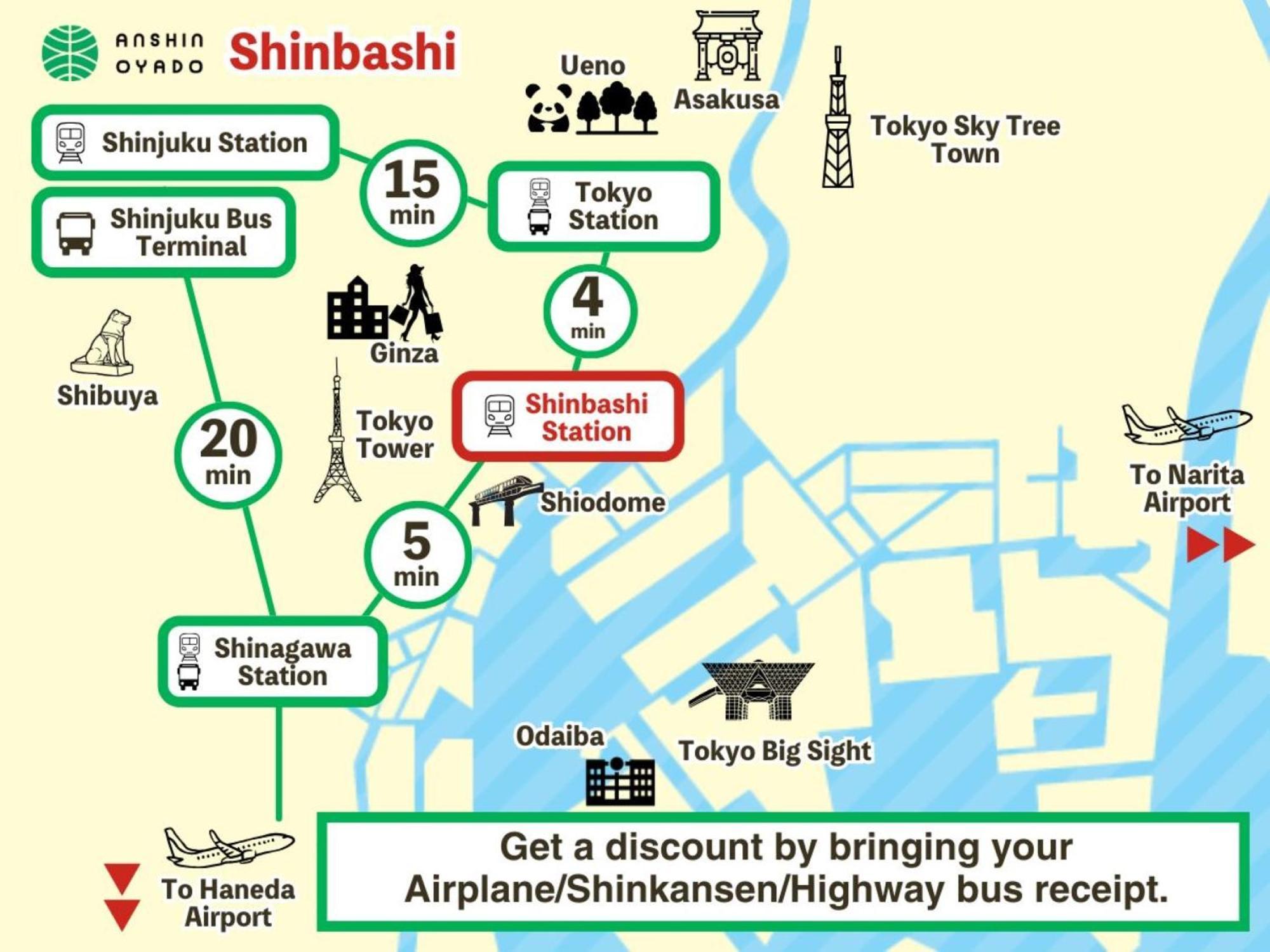 Anshin Oyado Shinbashi Ekimaeten Tokyo