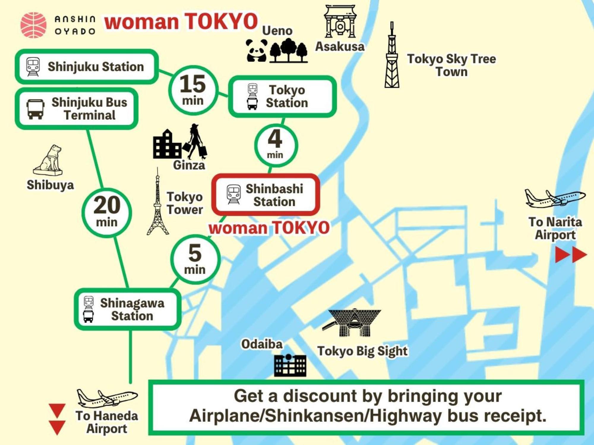 Anshin Oyado Woman Ginza Shiodome Capsule hotel *