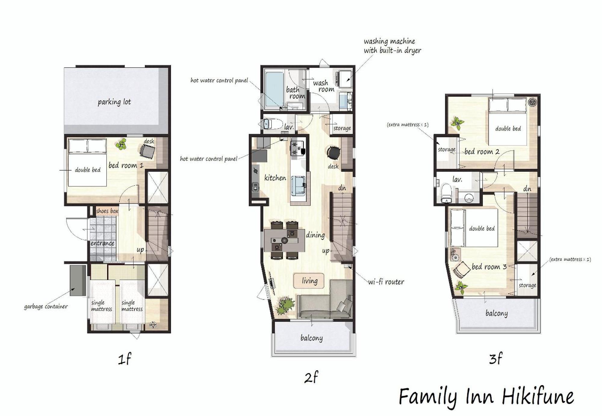 Family Hikifune Apartment *