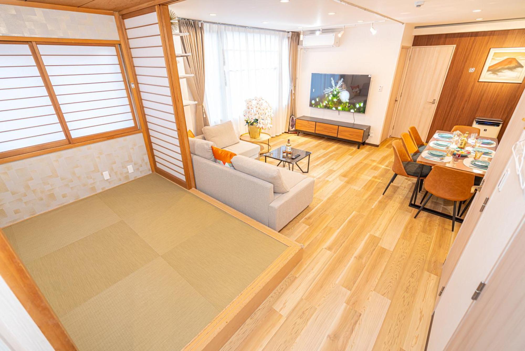 Asakusa,ginza,ueno,skytree,stn&conv 1min ,family Suite,45 Mins To Airport,kiyoka 清禾 Guest house Tokyo