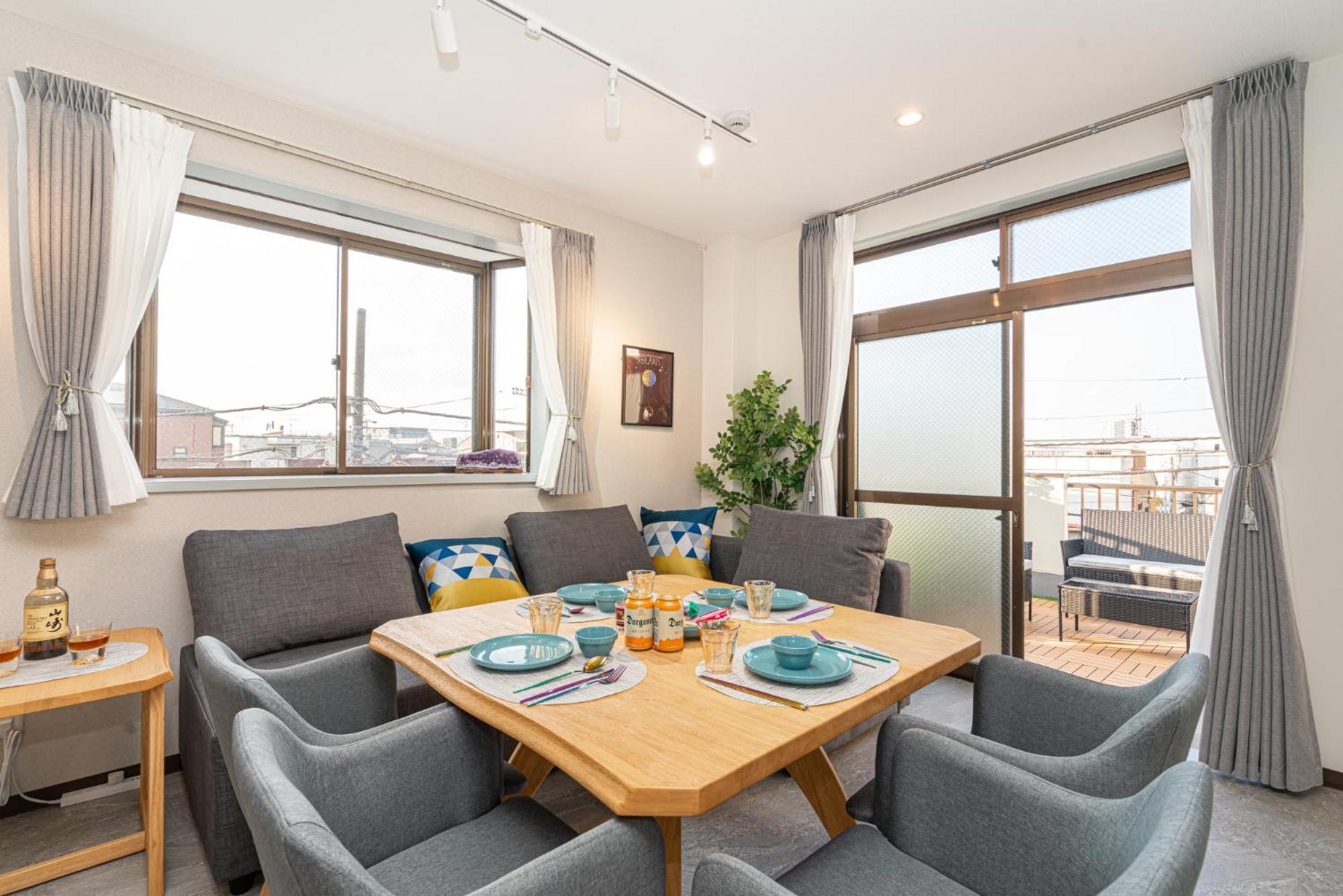Guest house Asakusa,ginza,ueno,skytree,stn&conv 1min ,family Suite,45 Mins To Airport,kiyoka 清禾 *