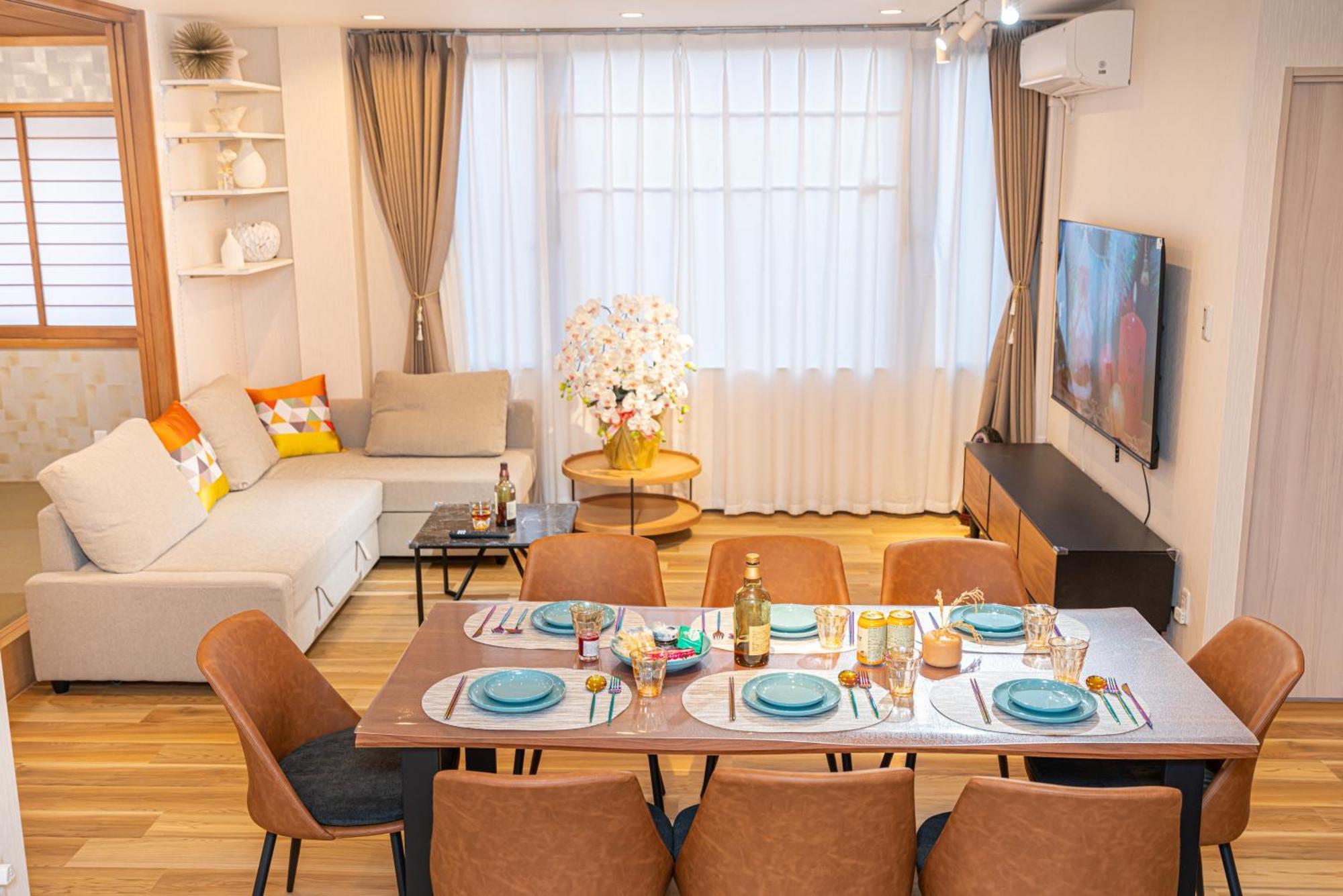 Asakusa,ginza,ueno,skytree,stn&conv 1min ,family Suite,45 Mins To Airport,kiyoka 清禾 Guest house *