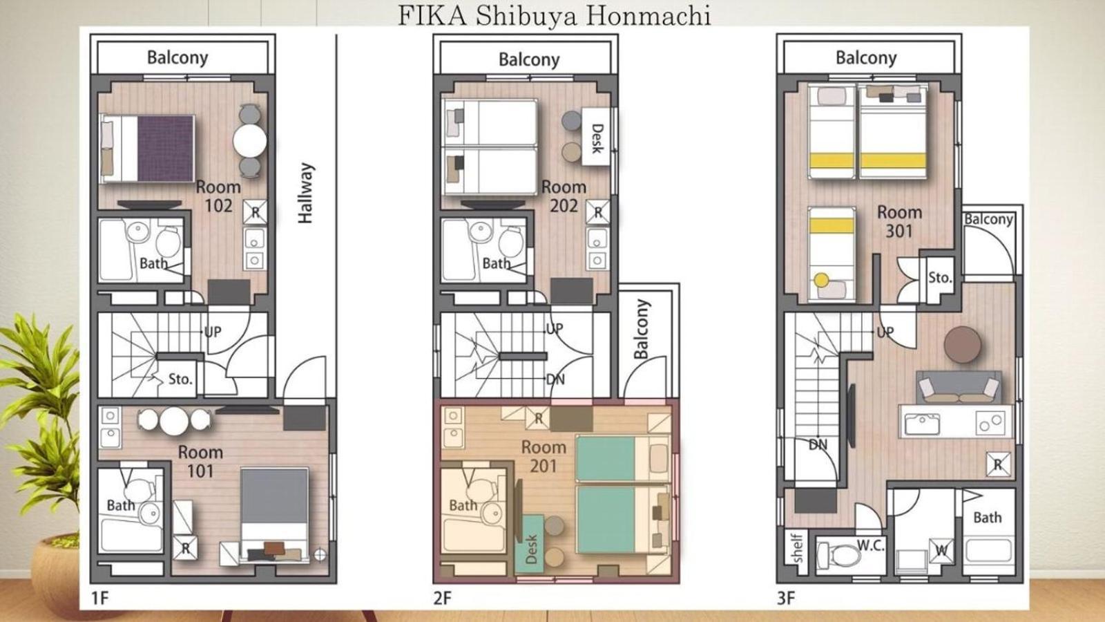 Fika Shibuya Honmachi 201 *